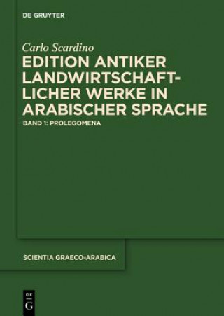 Kniha Edition antiker landwirtschaftlicher Werke in arabischer Sprache Carlo Scardino