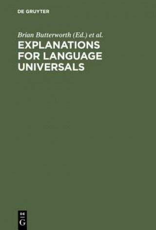 Kniha Explanations for Language Universals Brian Butterworth