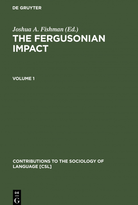 Kniha The Fergusonian Impact, 2 Teile Joshua A. Fishman