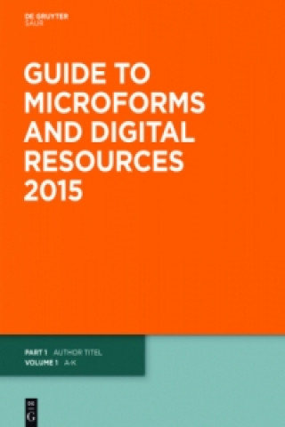 Kniha Guide to Microforms and Digital Resources / Author Title and Subject Guide 