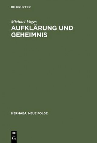 Carte Aufklarung und Geheimnis Michael Voges