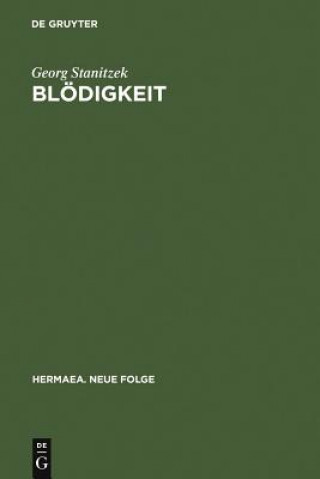 Buch Bloedigkeit Georg Stanitzek