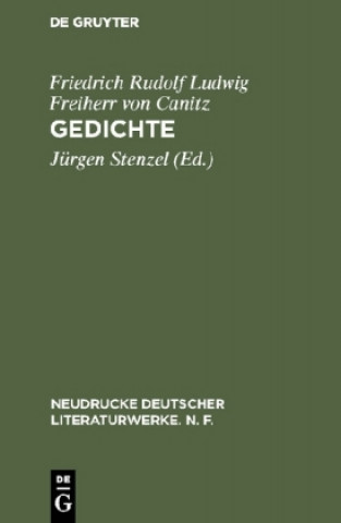 Książka Gedichte Friedrich Rudolf Ludwig Freiherr von Canitz