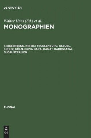 Книга Monographien, 1, Riesenbeck, Kr[eis] Tecklenburg. Gleuel, Kr[eis] Koeln. Kriva Bara, Banat. Barossatal, Sudaustralien Wolfgang Bethge
