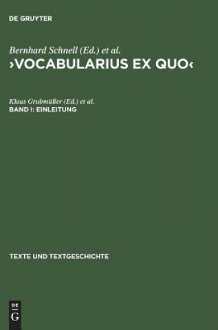 Buch >Vocabularius Ex quo Klaus Grubmüller