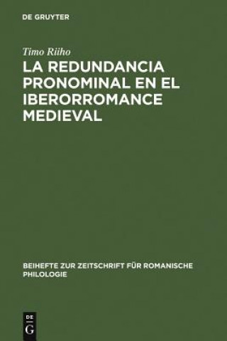 Könyv redundancia pronominal en el iberorromance medieval Timo Riiho