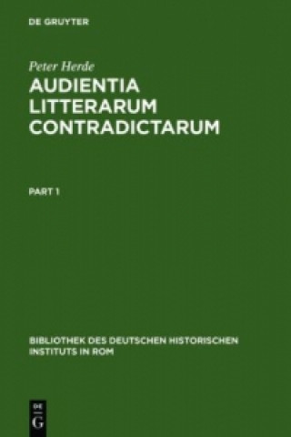 Könyv Audientia Litterarum Contradictarum Peter Herde