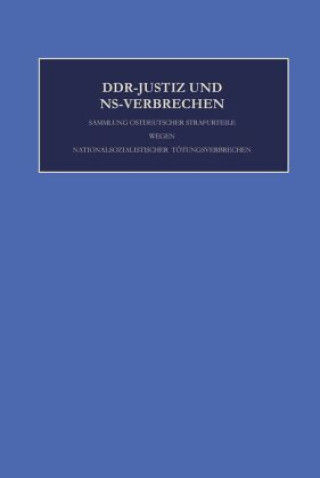 Knjiga Die Verfahren Nr. 1200 - 1263 des Jahres 1951 