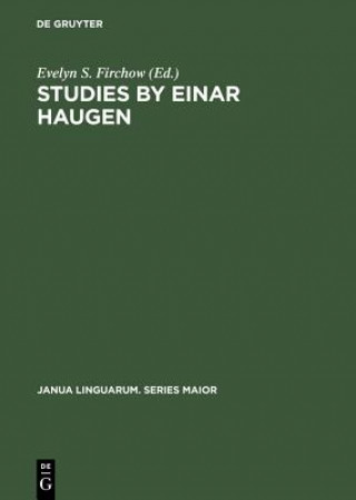 Kniha Studies by Einar Haugen Evelyn S. Firchow