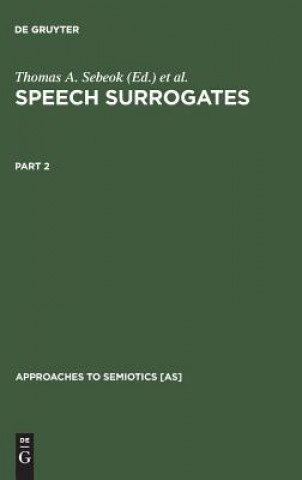 Kniha Speech Surrogates. Part 2 Thomas A. Sebeok