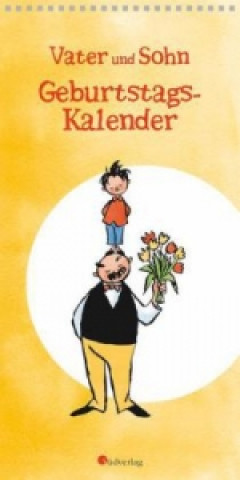 Kalendár/Diár Vater und Sohn - Jahresunabhängiger Geburtstagskalender Erich Ohser