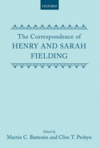 Knjiga Correspondence of Henry and Sarah Fielding Sarah Fielding