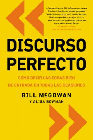 Knjiga Discurso Perfecto Bill McGowan