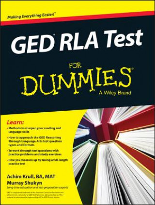 Carte GED RLA Test For Dummies Consumer Dummies