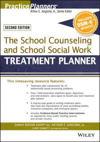 Carte School Counseling and School Social Work Treatment Planner, with DSM-5 Updates, 2e Catherine L. Dimmitt
