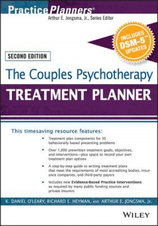 Carte Couples Psychotherapy Treatment Planner, with DSM-5 Updates, 2e Jongsma