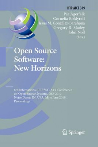 Libro Open Source Software: New Horizons Pär J. Ågerfalk