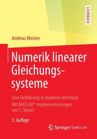 Książka Numerik Linearer Gleichungssysteme Andreas Meister