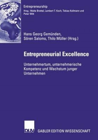 Książka Entrepreneurial Excellence Hans Georg Gemünden