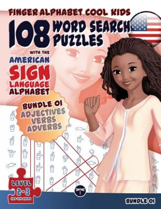Könyv 108 Word Search Puzzles with the American Sign Language Alphabet: Bundle 01 Lassal
