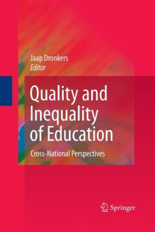 Knjiga Quality and Inequality of Education Jaap Dronkers
