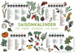 Nyomtatványok Saisonkalender für Obst, Gemüse und Salat Chim?ne Henriquez