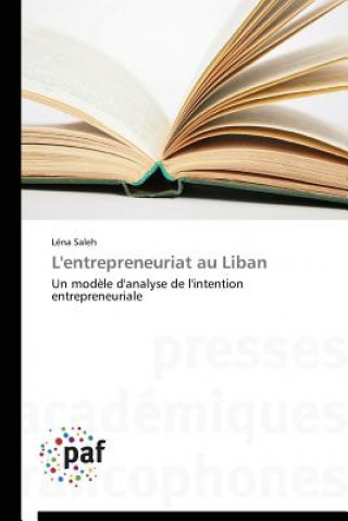 Książka L'Entrepreneuriat Au Liban Saleh-L