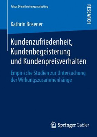 Carte Kundenzufriedenheit, Kundenbegeisterung Und Kundenpreisverhalten Kathrin Bosener