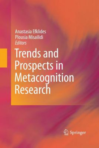 Książka Trends and Prospects in Metacognition Research Anastasia Efklides