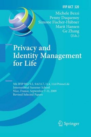 Kniha Privacy and Identity Management for Life Michele Bezzi
