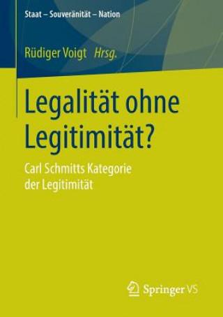 Książka Legalitat Ohne Legitimitat? Rüdiger Voigt