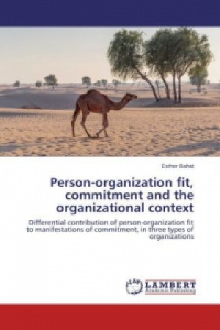 Kniha Person-organization fit, commitment and the organizational context Esther Bahat