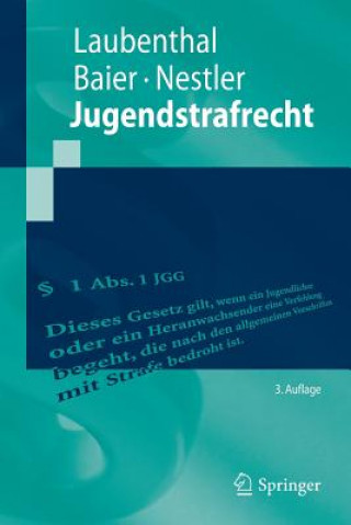 Knjiga Jugendstrafrecht Klaus Laubenthal