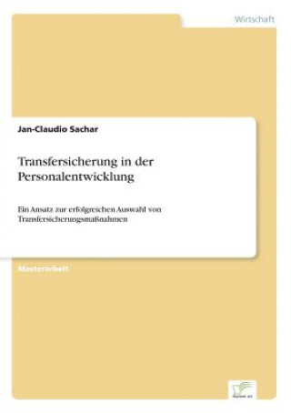 Kniha Transfersicherung in der Personalentwicklung Jan-Claudio Sachar