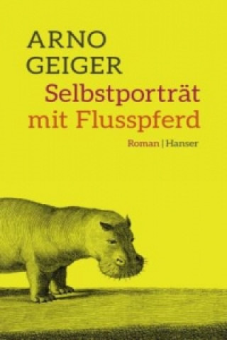 Carte Selbstporträt mit Flusspferd Arno Geiger