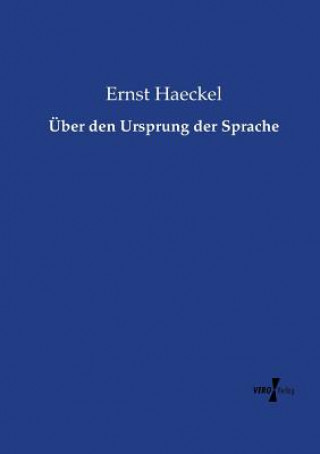 Carte UEber den Ursprung der Sprache Ernst Haeckel