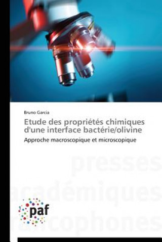 Kniha Etude Des Proprietes Chimiques d'Une Interface Bacterie/Olivine Garcia-B