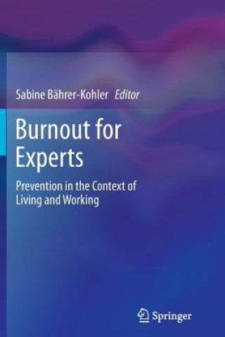 Book Burnout for Experts Sabine Bährer-Kohler