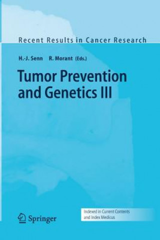 Kniha Tumor Prevention and Genetics III R. Morant