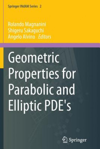Könyv Geometric Properties for Parabolic and Elliptic PDE's Angelo Alvino