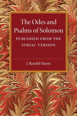 Książka Odes and Psalms of Solomon J. Rendel Harris