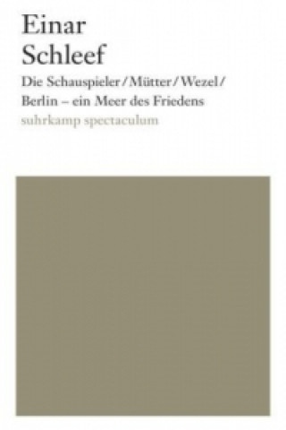 Kniha Die Schauspieler / Mütter / Wezel / Berlin - ein Meer des Friedens Einar Schleef
