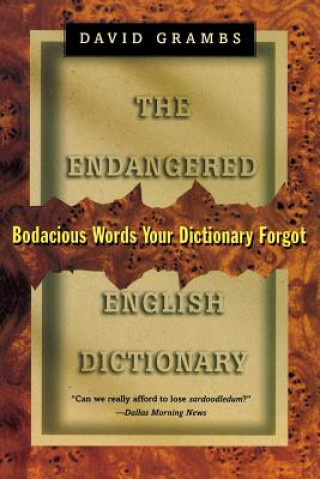Książka Endangered English Dictionary David Grambs