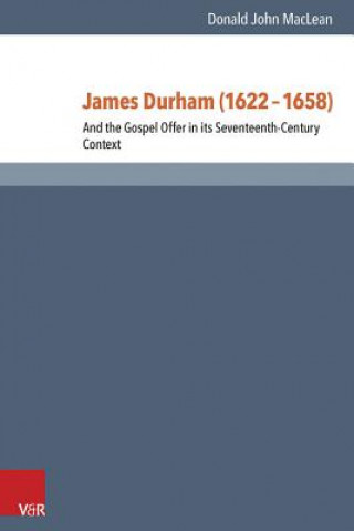 Livre James Durham (1622-1658) Donald Maclean