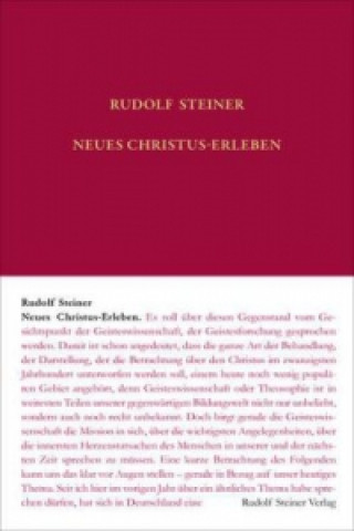 Könyv Neues Christus-Erleben Rudolf Steiner