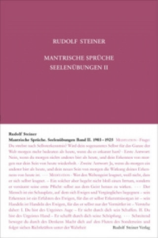 Kniha Mantrische Sprüche Rudolf Steiner