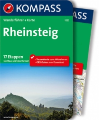 Könyv KOMPASS Wanderführer Rheinsteig Falco Harnach