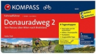 Kniha KOMPASS Fahrradführer Donauradweg 2, Von Passau über Wien nach Bratislava. Bd.2 Walter Theil