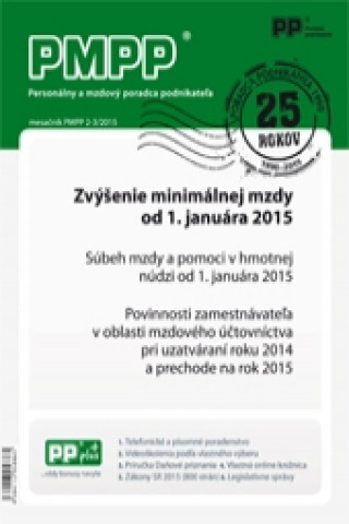 Книга PMPP 2-3/2015 Zvýšenie minimálnej mzdy od 1.januára 2015 