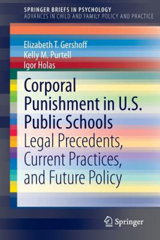 Książka Corporal Punishment in U.S. Public Schools Elizabeth T. Gershoff